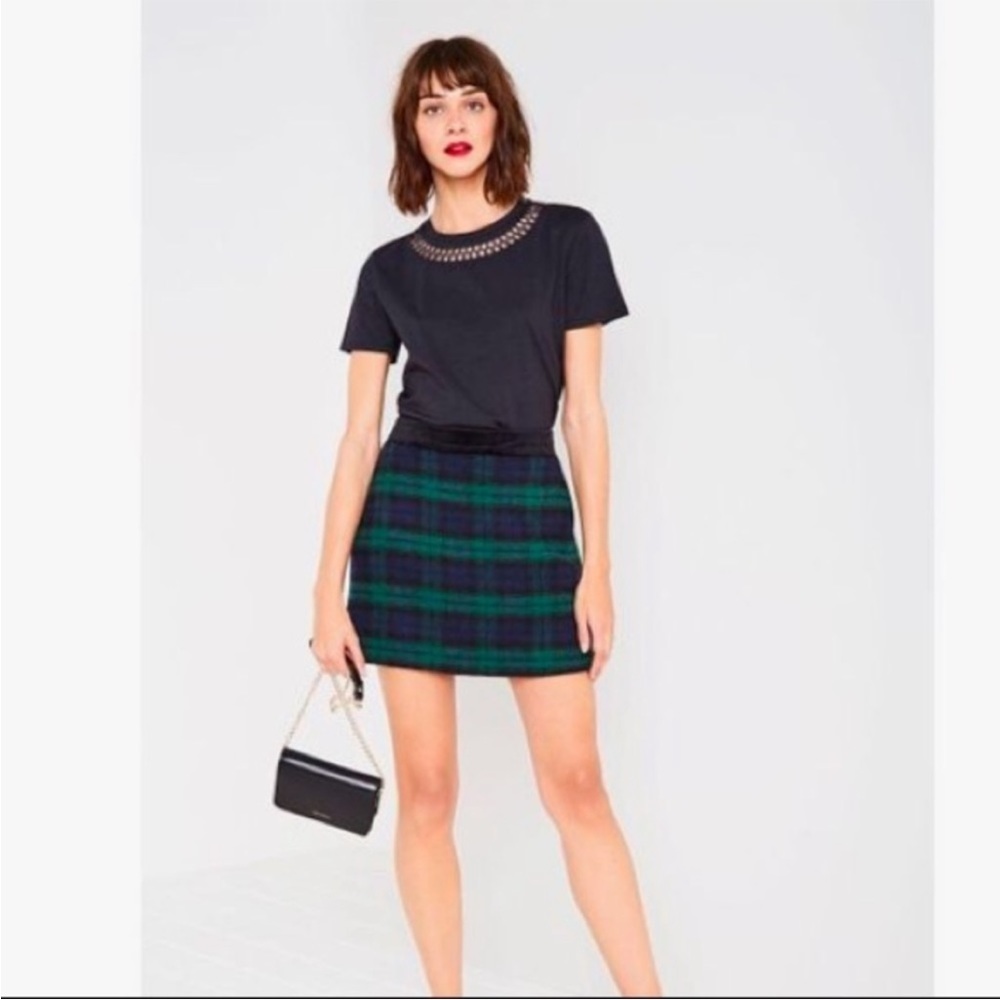 Plaid mini skirt